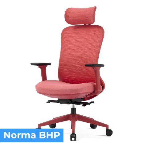 FOTEL BIUROWY NEXUS RED, Z MASAŻEM, ROZKŁADANY, WYGODNY, DO SALONU, STYL