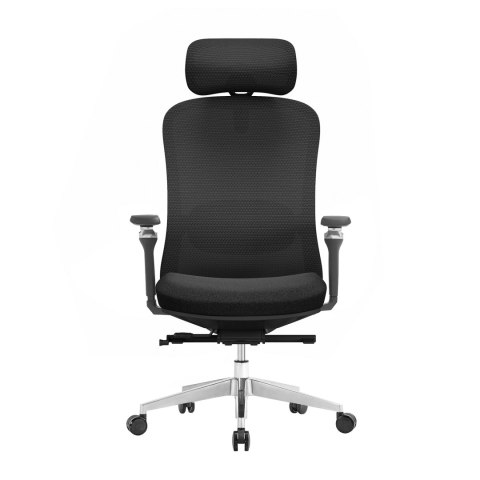 FOTEL BIUROWY ERGONOMIA, WYGODNY, CZARNY, Z MASAŻEM, ROZKŁADANY, DO SALONU