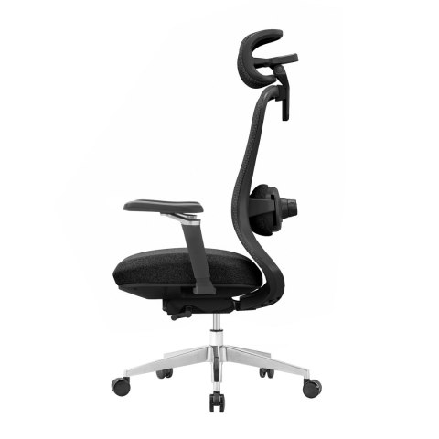 FOTEL BIUROWY ERGONOMIA, WYGODNY, CZARNY, Z MASAŻEM, ROZKŁADANY, DO SALONU