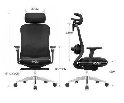 FOTEL BIUROWY ERGONOMIA, WYGODNY, CZARNY, Z MASAŻEM, ROZKŁADANY, DO SALONU