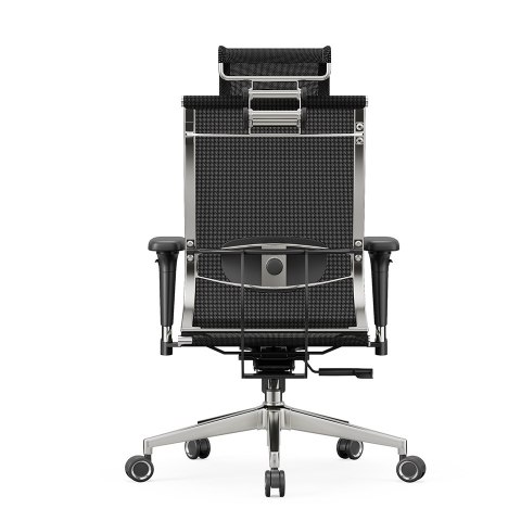 FOTEL BIUROWY STRATUS, ERGONOMICZNY, CZARNY, Z SIATKI, WYGODNY, STYL, DO