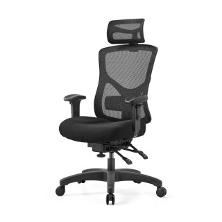 FOTEL BIUROWY VERTO, ERGONOMICZNY, ZAGŁÓWEK, WYGODNY, BUJANY, SIATKA