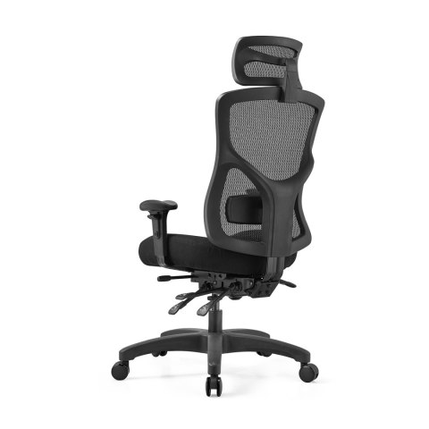 FOTEL BIUROWY VERTO, ERGONOMICZNY, ZAGŁÓWEK, WYGODNY, BUJANY, SIATKA
