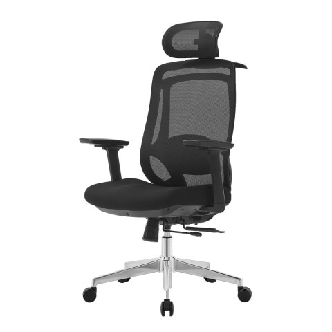 FOTEL CZARNY APEXWING, WYGODNY, DO SALONU, STYL, BIUROWY, ERGONOMICZNY