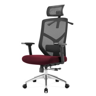 FOTEL BIUROWY ERGONOMICZNY SEDIA, DO SALONU, CZARNY, WYGODNY, Z SIATKĄ, BHP