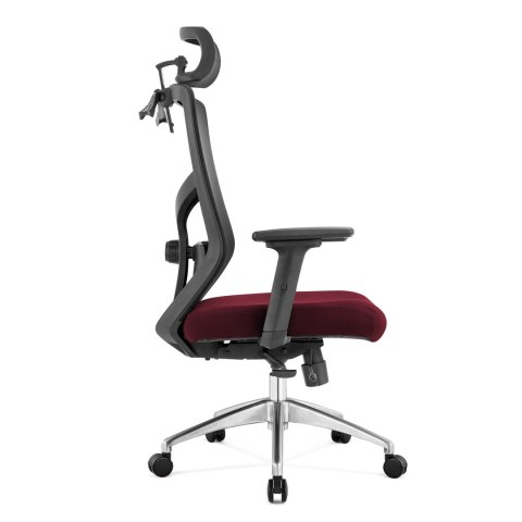 FOTEL BIUROWY ERGONOMICZNY SEDIA, DO SALONU, CZARNY, WYGODNY, Z SIATKĄ, BHP