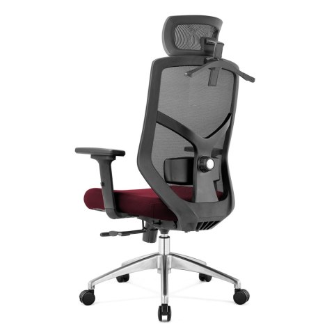 FOTEL BIUROWY ERGONOMICZNY SEDIA, DO SALONU, CZARNY, WYGODNY, Z SIATKĄ, BHP