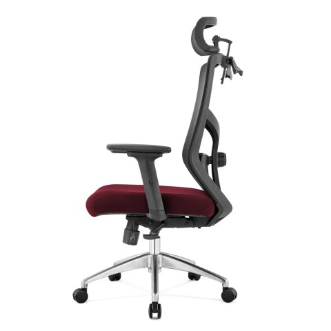 FOTEL BIUROWY ERGONOMICZNY SEDIA, DO SALONU, CZARNY, WYGODNY, Z SIATKĄ, BHP