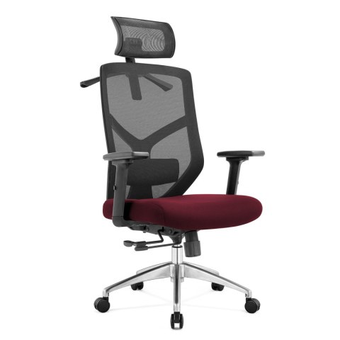 FOTEL BIUROWY ERGONOMICZNY SEDIA, DO SALONU, CZARNY, WYGODNY, Z SIATKĄ, BHP
