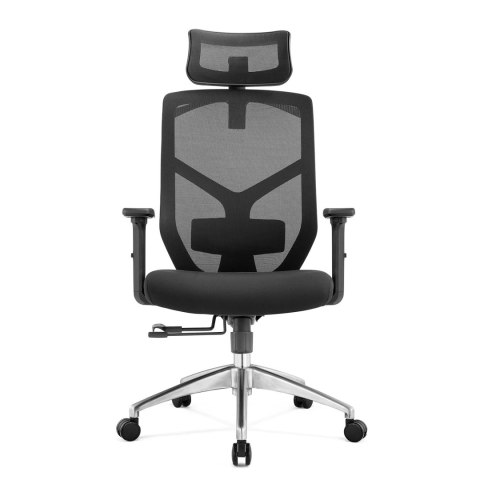 FOTEL BIUROWY ERGONOMICZNY SEDIA, OBROTOWY, DO BIURKA, WYGODNY, CZARNY