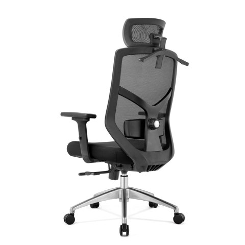 FOTEL BIUROWY ERGONOMICZNY SEDIA, OBROTOWY, DO BIURKA, WYGODNY, CZARNY
