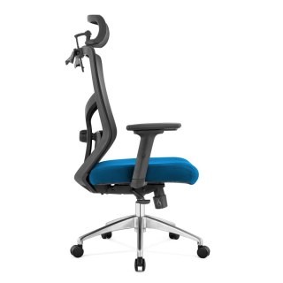 FOTEL BIUROWY SEDIA, ERGONOMICZNY, WYGODNY, CZARNY, DO SALONU, SIATKA, BHP
