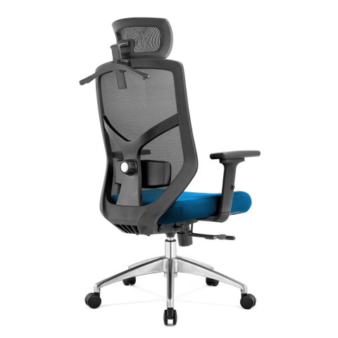 FOTEL BIUROWY SEDIA, ERGONOMICZNY, WYGODNY, CZARNY, DO SALONU, SIATKA, BHP