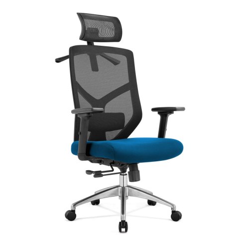 FOTEL BIUROWY SEDIA, ERGONOMICZNY, WYGODNY, CZARNY, DO SALONU, SIATKA, BHP