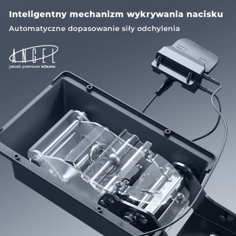 FOTEL BIUROWY ERGONOMICZNY VORTEX, WYGODNY, DO KOMPUTERA, CZARNY, SIATKA