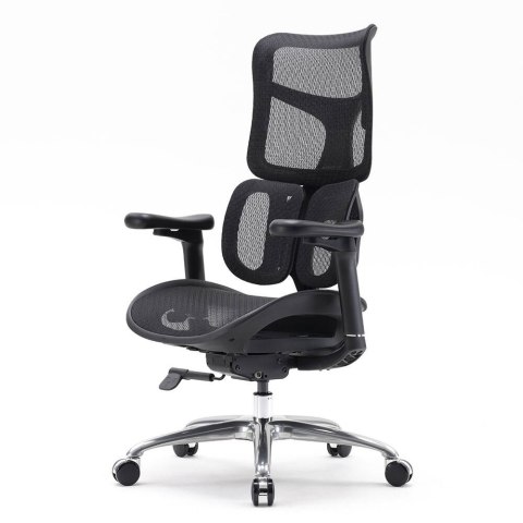 FOTEL BIUROWY VELOCE, ERGONOMICZNY, CZARNY, SIATKA, DO BIURA, WYGODNY, Z 3D