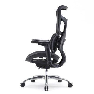 FOTEL BIUROWY VELOCE, ERGONOMICZNY, CZARNY, SIATKA, DO BIURA, WYGODNY, Z 3D