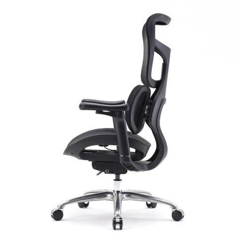 FOTEL BIUROWY VELOCE, ERGONOMICZNY, CZARNY, SIATKA, DO BIURA, WYGODNY, Z 3D