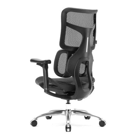 FOTEL BIUROWY VELOCE, ERGONOMICZNY, CZARNY, SIATKA, DO BIURA, WYGODNY, Z 3D