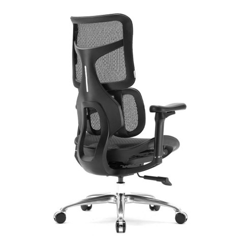 FOTEL BIUROWY VELOCE, ERGONOMICZNY, CZARNY, SIATKA, DO BIURA, WYGODNY, Z 3D