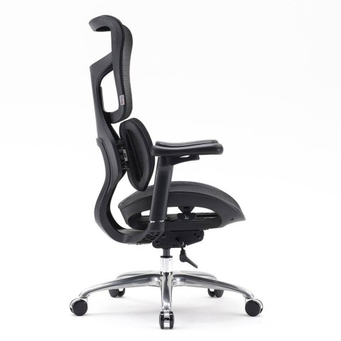 FOTEL BIUROWY VELOCE, ERGONOMICZNY, CZARNY, SIATKA, DO BIURA, WYGODNY, Z 3D