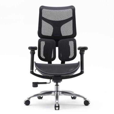 FOTEL BIUROWY VELOCE, ERGONOMICZNY, CZARNY, SIATKA, DO BIURA, WYGODNY, Z 3D
