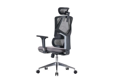 FOTEL BIUROWY ERGONOMICZNY ERGOFLEX, CZARNY, WYGODNY, DO SALONU, STYL, Z 3D
