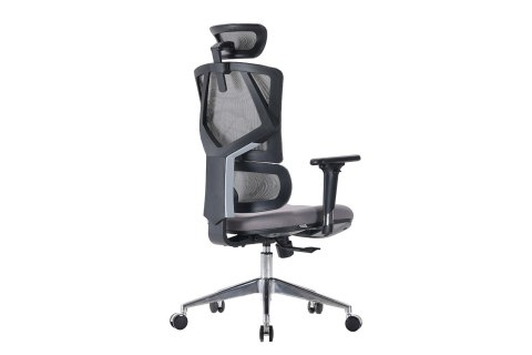 FOTEL BIUROWY ERGONOMICZNY ERGOFLEX, CZARNY, WYGODNY, DO SALONU, STYL, Z 3D