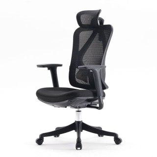 FOTEL BIUROWY STELLARE, CZARNY, WYGODNY, DO BIURA, ERGONOMICZNY, STYL, Z 3D