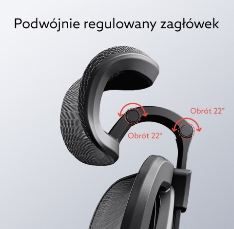 FOTEL BIUROWY STELLARE, CZARNY, WYGODNY, DO BIURA, ERGONOMICZNY, STYL, Z 3D
