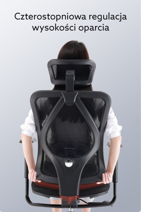 FOTEL BIUROWY STELLARE, CZARNY, WYGODNY, DO BIURA, ERGONOMICZNY, STYL, Z 3D