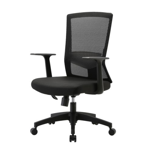FOTEL BIUROWY OBROTOWY AEROFORM, CZARNY, DO SALONU, WYGODNY, Z SIATKĄ, STYL