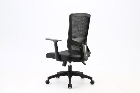 FOTEL BIUROWY OBROTOWY AEROFORM, CZARNY, DO SALONU, WYGODNY, Z SIATKĄ, STYL