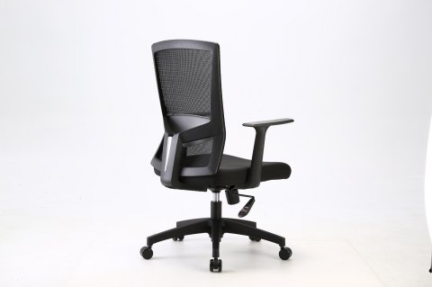 FOTEL BIUROWY OBROTOWY AEROFORM, CZARNY, DO SALONU, WYGODNY, Z SIATKĄ, STYL