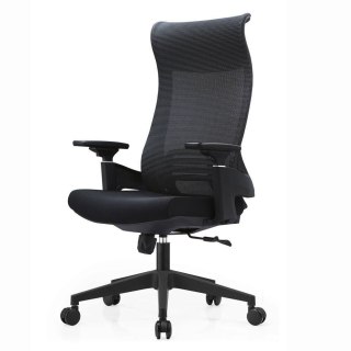 FOTEL BIUROWY NEXUS, ERGONOMICZNY, SZARY, CZARNY, SIATKA, WYGODNY