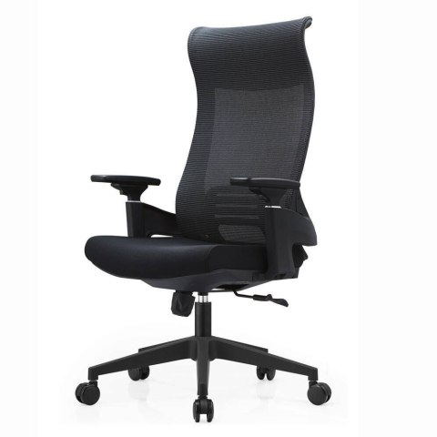 FOTEL BIUROWY NEXUS, ERGONOMICZNY, SZARY, CZARNY, SIATKA, WYGODNY