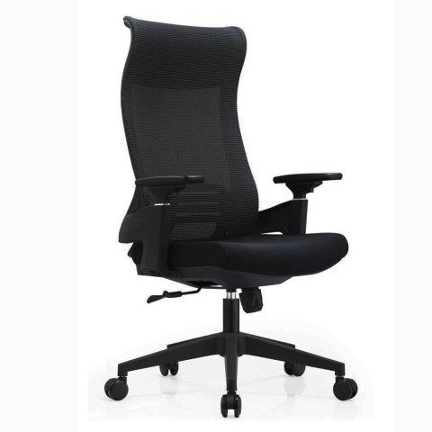FOTEL BIUROWY NEXUS, ERGONOMICZNY, SZARY, CZARNY, SIATKA, WYGODNY
