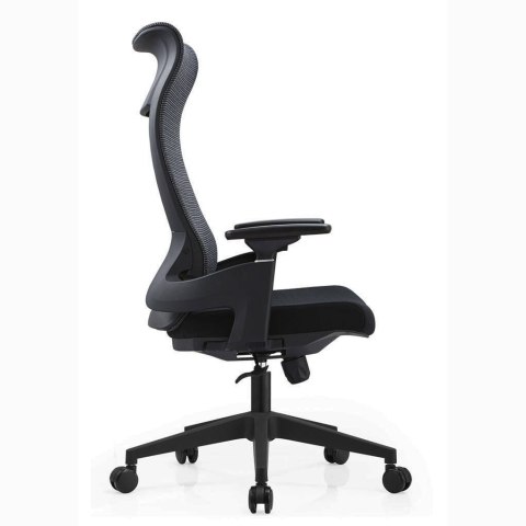 FOTEL BIUROWY NEXUS, ERGONOMICZNY, SZARY, CZARNY, SIATKA, WYGODNY