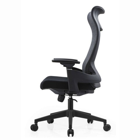 FOTEL BIUROWY NEXUS, ERGONOMICZNY, SZARY, CZARNY, SIATKA, WYGODNY