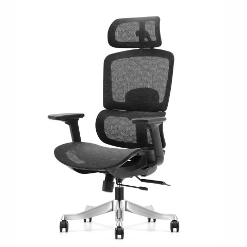 FOTEL BIUROWY ERGONOMICA, ERGONOMICZNY, CZARNY, WYGODNY, DO BIURA, Z SIATKĄ