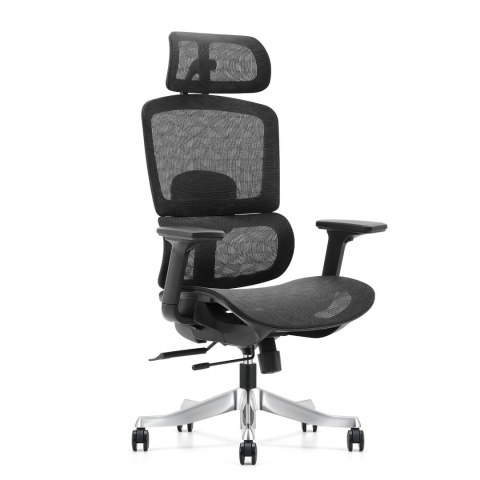 FOTEL BIUROWY ERGONOMICA, ERGONOMICZNY, CZARNY, WYGODNY, DO BIURA, Z SIATKĄ