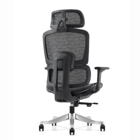 FOTEL BIUROWY ERGONOMICA, ERGONOMICZNY, CZARNY, WYGODNY, DO BIURA, Z SIATKĄ