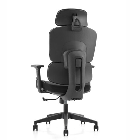 FOTEL BIUROWY ERGOFLEX, ERGONOMICZNY, CZARNY, WYGODNY, DO BIURA, Z BHP