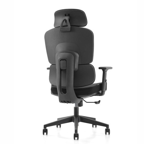 FOTEL BIUROWY ERGOFLEX, ERGONOMICZNY, CZARNY, WYGODNY, DO BIURA, Z BHP