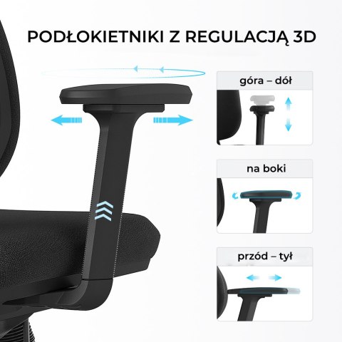 Fotel ergonomiczny ANGEL biurowy obrotowy Stelio Plus
