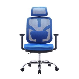 FOTEL BIUROWY ERGONOMICZNY APEXWORK, CZARNY, WYGODNY, DO BIURA, ZAGŁÓWEK
