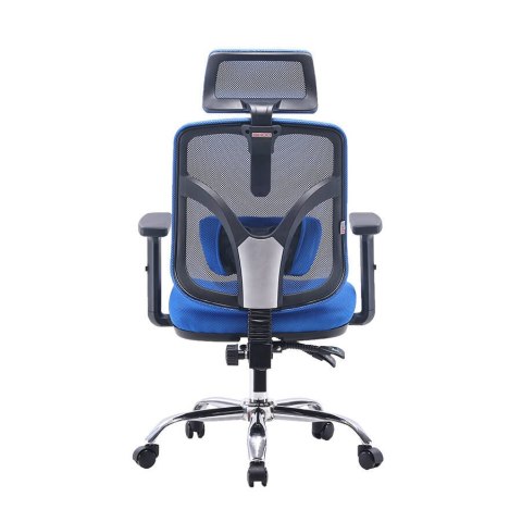 FOTEL BIUROWY ERGONOMICZNY APEXWORK, CZARNY, WYGODNY, DO BIURA, ZAGŁÓWEK