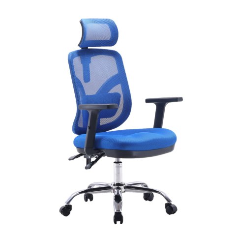 FOTEL BIUROWY ERGONOMICZNY APEXWORK, CZARNY, WYGODNY, DO BIURA, ZAGŁÓWEK