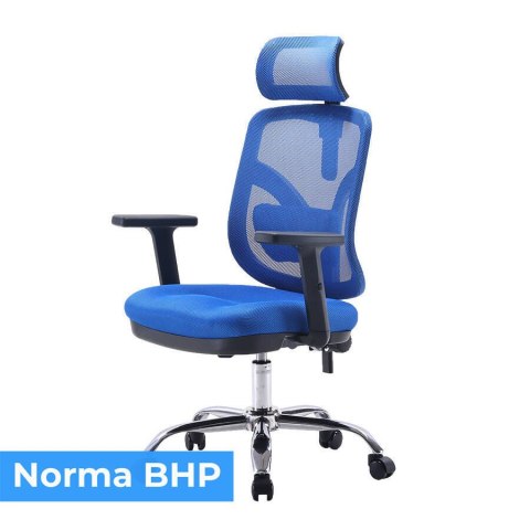 FOTEL BIUROWY ERGONOMICZNY APEXWORK, CZARNY, WYGODNY, DO BIURA, ZAGŁÓWEK