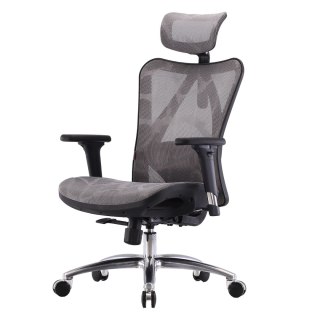 FOTEL OBROTOWY ERGONOMIA, WYGODNY, CZARNY, DO SALONU, STYL, MESH, Z SIATKI
